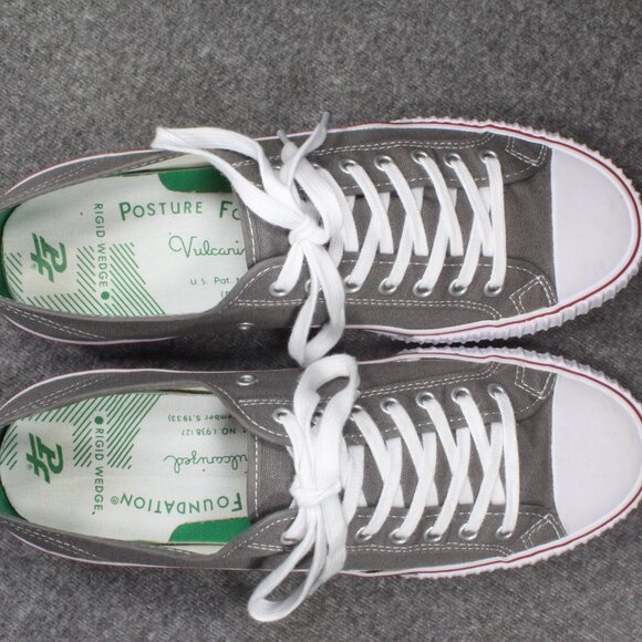 PF Flyers Sneakers Center Lo Reissue Gray Grey MC1002NV Mens Size 12 - Picture 12 of 14